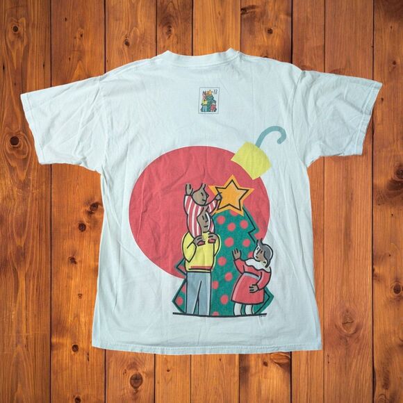 Vintage 90s USPS 32 Cent United States Post Office Christmas Santa XL Shirt - Picture 2 of 8